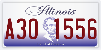 IL license plate A301556