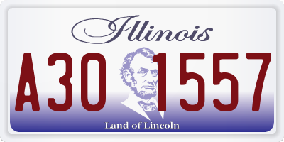 IL license plate A301557