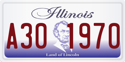 IL license plate A301970