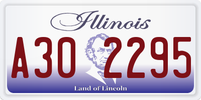 IL license plate A302295
