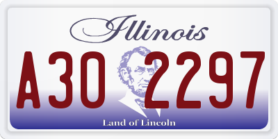 IL license plate A302297