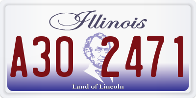 IL license plate A302471