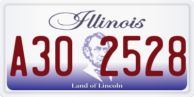 IL license plate A302528
