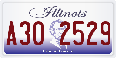 IL license plate A302529