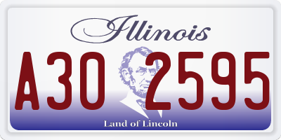 IL license plate A302595
