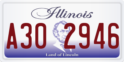 IL license plate A302946