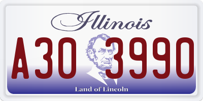 IL license plate A303990
