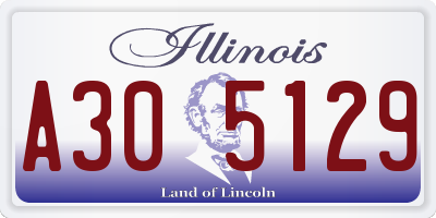 IL license plate A305129