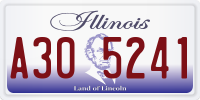 IL license plate A305241
