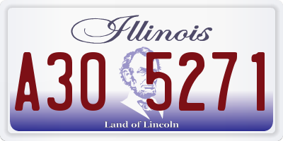 IL license plate A305271