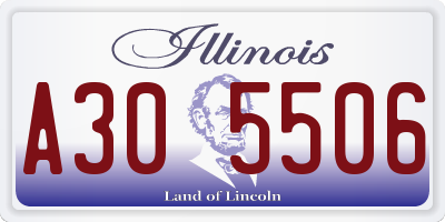 IL license plate A305506