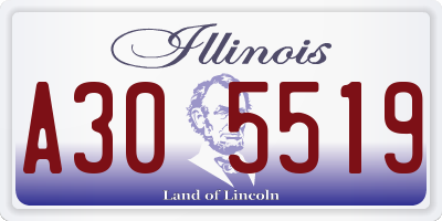 IL license plate A305519