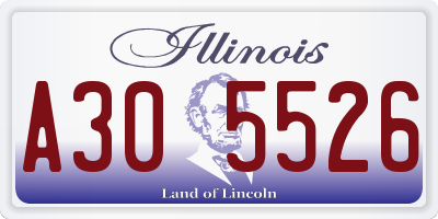 IL license plate A305526