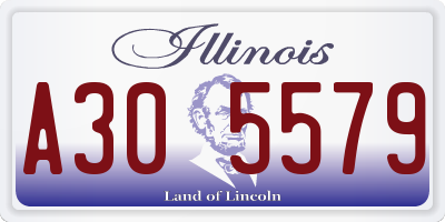 IL license plate A305579