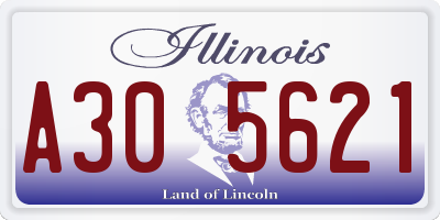 IL license plate A305621
