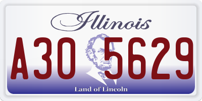 IL license plate A305629
