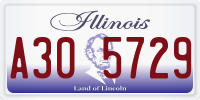 IL license plate A305729