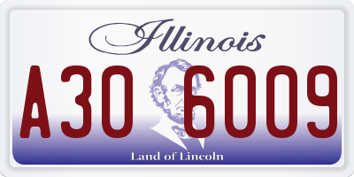 IL license plate A306009