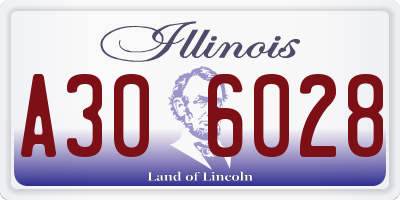 IL license plate A306028