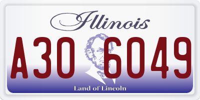IL license plate A306049