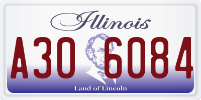 IL license plate A306084