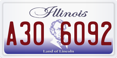 IL license plate A306092