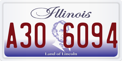 IL license plate A306094