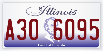 IL license plate A306095