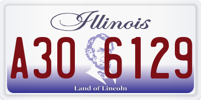 IL license plate A306129