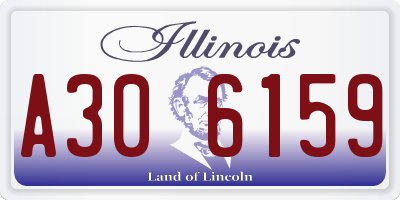 IL license plate A306159