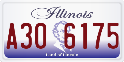 IL license plate A306175