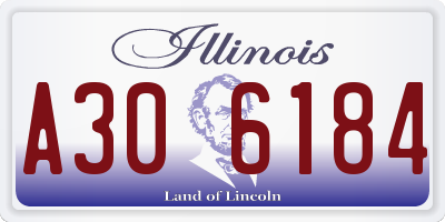 IL license plate A306184