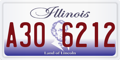 IL license plate A306212