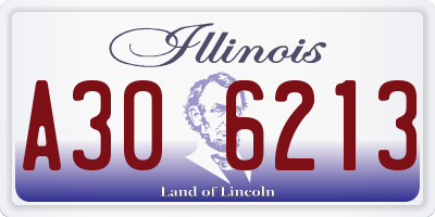 IL license plate A306213