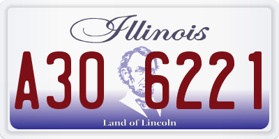 IL license plate A306221