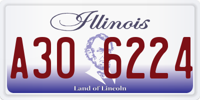 IL license plate A306224
