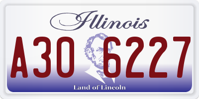 IL license plate A306227