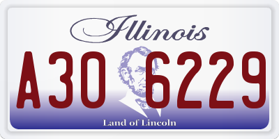 IL license plate A306229