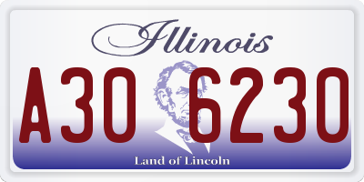 IL license plate A306230