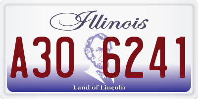 IL license plate A306241