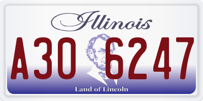 IL license plate A306247