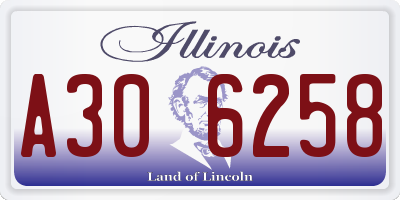IL license plate A306258