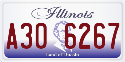 IL license plate A306267