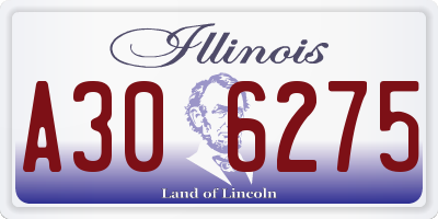 IL license plate A306275