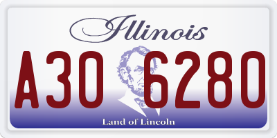 IL license plate A306280
