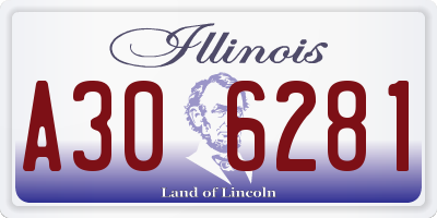 IL license plate A306281