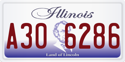 IL license plate A306286