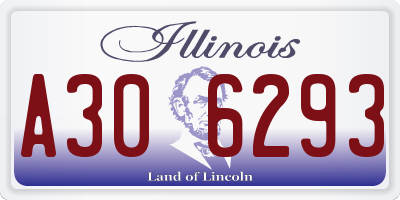 IL license plate A306293