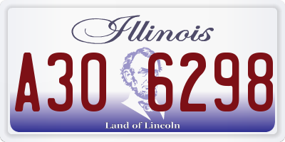 IL license plate A306298