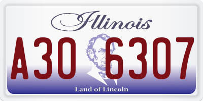 IL license plate A306307
